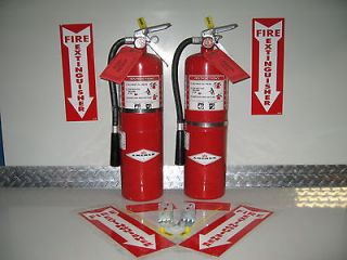 lot of 4   10lb bc amerex fire extinguisher with certification tag 