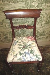   Duncan Phyfe Mahogany? Ladies Upholstered Accent Chair Must SEEEEE