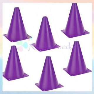   Marker Cones   Set of 6 Agility Training Traffic Football Purple