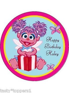 Abby Cadabby edible cake image topper round