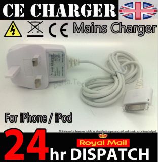 MAINS CHARGER FOR APPLE IPOD NANO TOUCH VIDEO 30G 80G