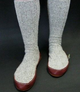 ACORN Slipper Socks Men or Women Wool Blend with Memory Foam Insole 