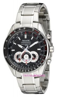 Gents Accurist Multi Dial Chronograph Stainless Steel Watch MB898B 