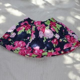 NWT Abercrombie & Fitch Women Addison Mini Floral Skirt Navy Floral 