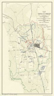 CORINTH MISSISSIPPI (MS) BATTLE CIVIL WAR MAP 1862 MOTP