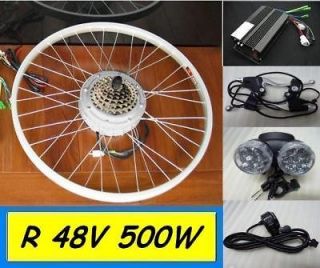 48v 500w Electric Bicycle Kit Brushless DC Hub Motor Scooter By sea 