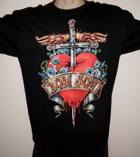 Jon Bon Jovi Red Heart Rock T Shirt Size 2XL new