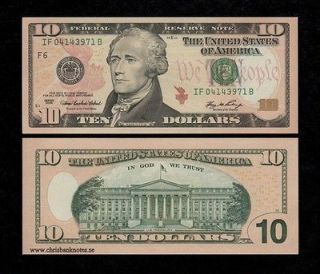 UNITED STATES USA $10 DOLLARS 2006 UNC banknote, P 525   AMERICA