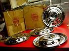 NOS 1951 FORD CRESTLINER WHEELCOVERS FLATHEAD SHOEBOX 51 LEADSLED