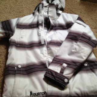 Rare Burton The White Collection Ski Jacket And Pants Size 10/12