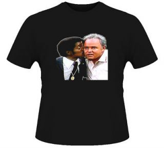 Archie Bunker Kiss Sammy Davis Jr Funny Black T Shirt