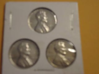 1943 p D s lin​coln steel pennys set     #​lot gry ++