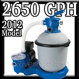 Intex 2650 GPH Sand Filter Pump with GFCI Above Ground Swimming Pool 