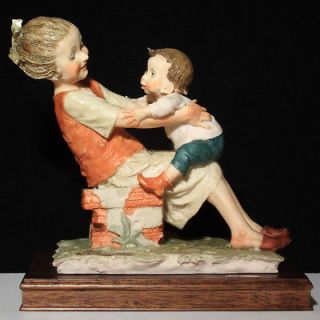 Vintage Giuseppe Armani Mother & Child Playtime Figurine EXT RARE 