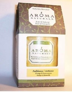 Aroma Naturals Ambiance Orange & Lemongrass Scented 3 x3.5 Short 