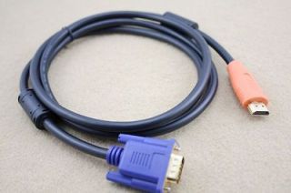 8M 15 Pin Male HDMI to VGA Cable Adapter Converter