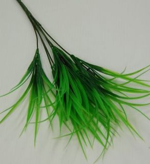 20x Artificial Fake Green Grass Plant Flowers Home decor bulk 