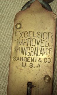 EARLY 1900S SPRING SCALE BY SARGENT AND COMPANY, USA