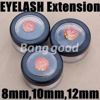 Black Individual J curl False Eyelash Extension DIY Eye Lash Kit Case 