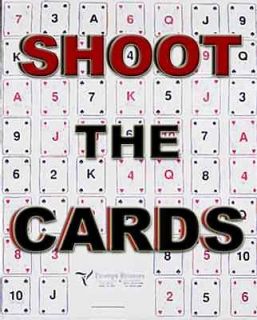 LARGE Shooting Targets 100 PLAYING CARDS 17 1/2 by 23 Rifle or 
