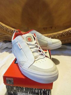 Vision Street Wear Athletic Shoes NIB White/Red Size 12