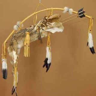 Genuine Coyote Fur Quiver with Arrows by Bitsui