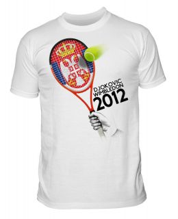   2012 T shirt Djokovic Tennis Tshirt Wimbledon Tennis Tee christmas