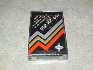 AUDIO PLUS C60 Blank Audio Cassette Tape NEW SEALED VINTAGE 1980s 60 