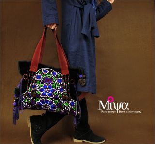 Miyas Ethnic Hmong Embroidered Bag Handbag Shoulderbag