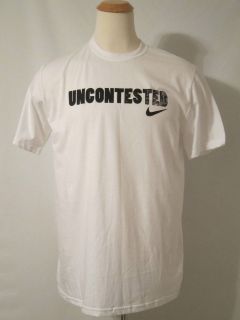 NEW MENS NIKE WHITE GRAPHIC SHORT SLEEVE UNCONTESTED TEE T SHIRT XL 