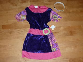   FUNKY HIPPIE CHICK GO GO GIRL COSTUME AUSTIN POWERS SIZE SMALL 4 6