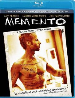 Memento Blu Ray New Guy Pearce Christopher Nolan Special Edition