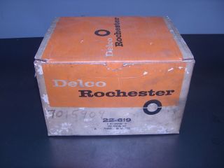 VINTAGE 1959 PONTIAC ROCHESTER 2 BARREL CARBURETOR CARB DELCO BOX