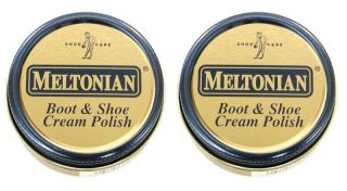 Meltonian Boot & Shoe Cream Polish 1.55 OZ / 43 g x 2 Jars