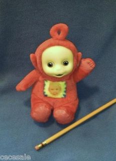 Red Teletubby Po with Baby Face on Tummy Small 7 Teletubbies TV Show 