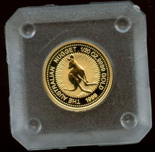 1999 Australian Gold 1/20th oz Kangaroo Nugget   .9999 fine Perth Mint