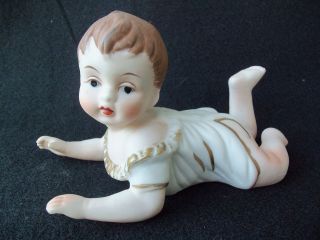 Vintage Enesco Piano Baby Child Figurine LARGE CUTE POSE 