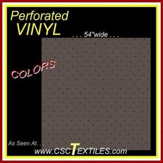HEADLINER 54w PERFORATED VINYL 5y Fabric for CABIN Fire Retardant 