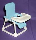 FISHER PRICE Little People DOLLHOUSE High Chair BLUE & White 1992