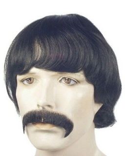 Sonny Bono Wig & Mustache Set Lacey Costume Cher I Got You Babe