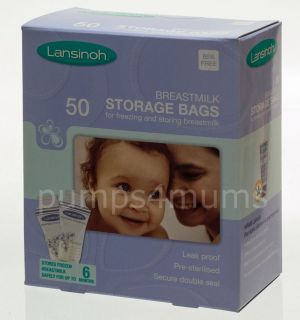 LANSINOH breast milk breastmilk storage freezer bags 50