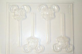 MICKEY MOUSE HEAD LOLLIPOP CANDY MOLD MOLDS SOAP FAVORS