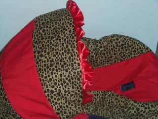 Cheetah Leopard Red Baby Infant Car Seat Cover Graco baby or evenflo