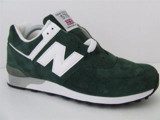Mens New Balance Classic Trainers 576 PNW Green White Retro Suede 