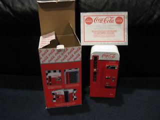 1999 Coca Cola mini collectible musical bank vending machine 7 tall 