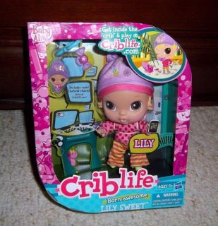 NIB* BABY ALIVE Crib Life Doll LILY SWEET Born Awesome