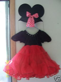 Halloween Minnie Mouse Ballerina Dance Dress Up Costume Size X Small 2 