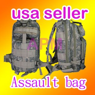 MEDIUM MOLLE ASSAULT PACK ACU PATTERN w/3 additional accessory pouches