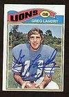 Greg Landry signed 1980 Topps card Baltimore Colts