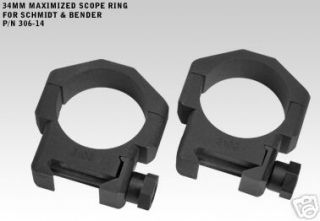 Badger Ordnance 34mm Scope Rings   Fits Hensoldt Zeiss